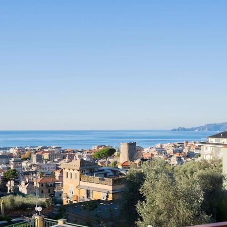 Apartament 093 - Casa Panorama, Vista Mare E Vista Portofino, 500 Metri Centro Di Chiavari, Posto Auto Gratis Incluso Zewnętrze zdjęcie