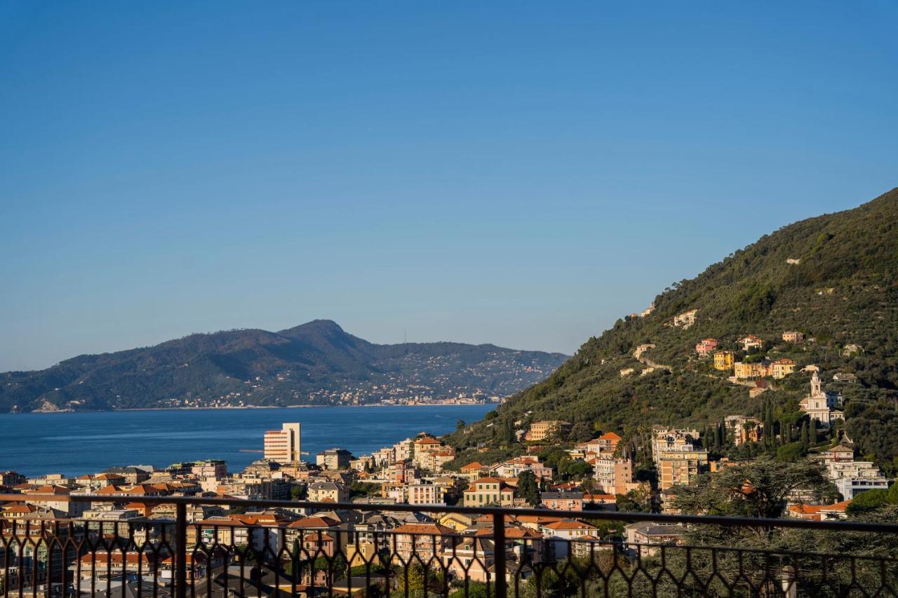 Apartament 093 - Casa Panorama, Vista Mare E Vista Portofino, 500 Metri Centro Di Chiavari, Posto Auto Gratis Incluso Zewnętrze zdjęcie