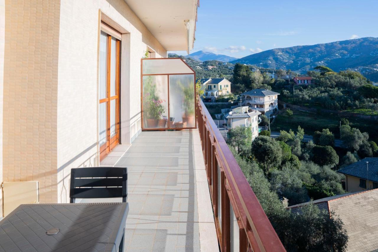 Apartament 093 - Casa Panorama, Vista Mare E Vista Portofino, 500 Metri Centro Di Chiavari, Posto Auto Gratis Incluso Zewnętrze zdjęcie