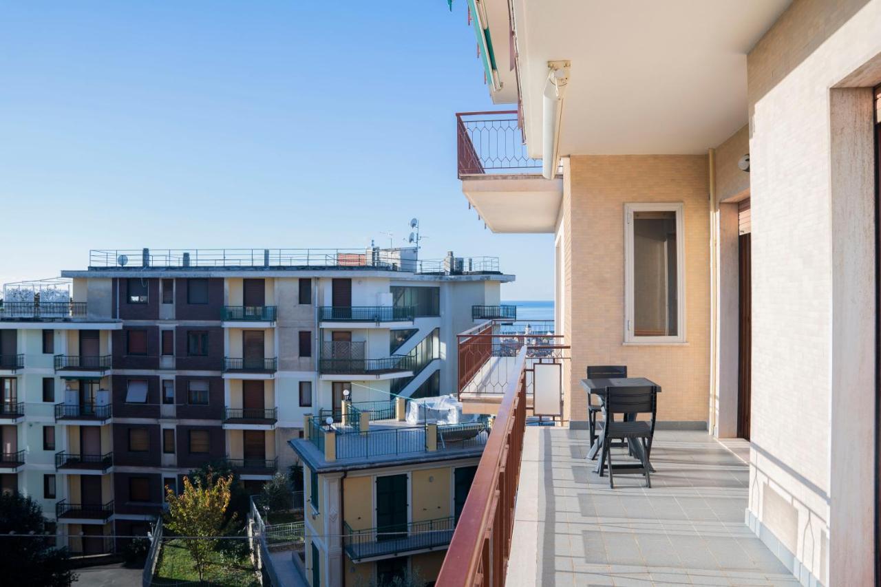 Apartament 093 - Casa Panorama, Vista Mare E Vista Portofino, 500 Metri Centro Di Chiavari, Posto Auto Gratis Incluso Zewnętrze zdjęcie